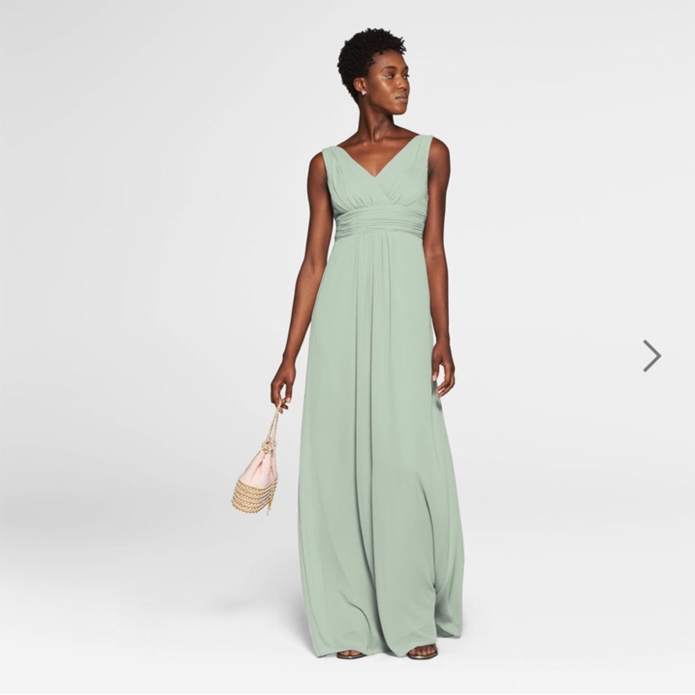 Luna Evening Collective Sage Bridesmaid Dress